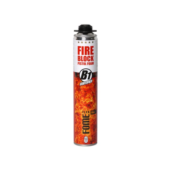 Montavimo priešgaisrinės putos FOME FLEX Fire Block B1, GTC sertifikatas, 750ml, 