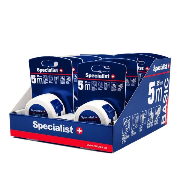 SPECIALIST+ ruletė BASIC 5 m, 25 mm 3