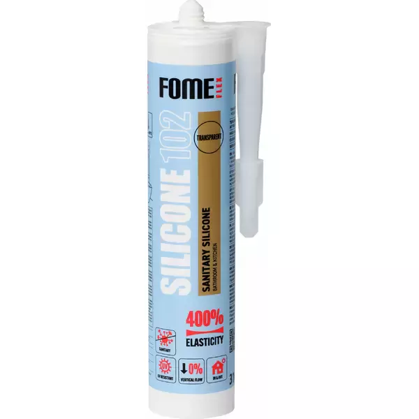 HERMETIKAS SANITARY SILICONE 100% SKAIDRUS, 310ml/
