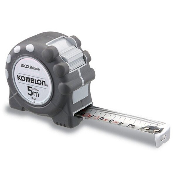 Ruletė INOX RUBBER 8 m x 25 mm