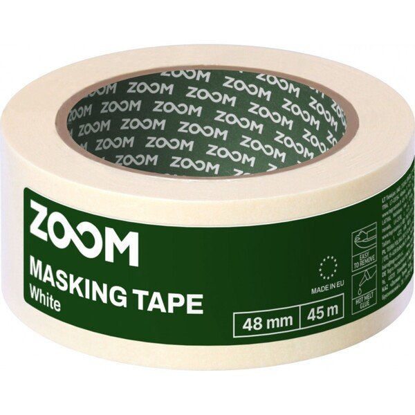 Dažymo juosta balta ZOOM 48 mm x 45 m