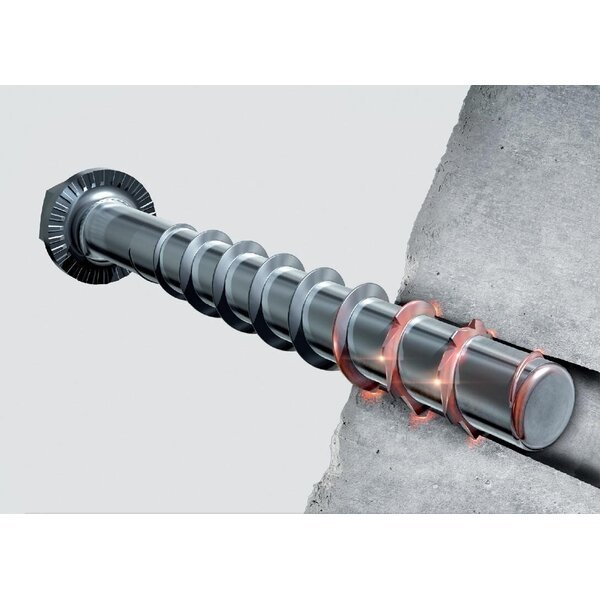 Betonsraigtis MMS-SS 10x70. HEX.   SW13