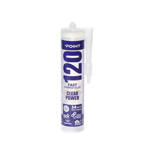 Klijai Point 120 Clear POWER, skaidrūs 290ml.