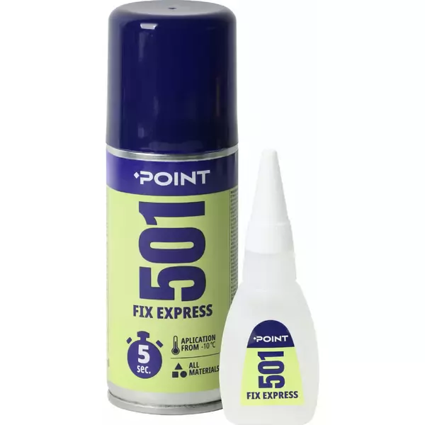 POINT 501 FIX EXPRESS greiti ir stiprūs klijai su aktyvatoriumi
