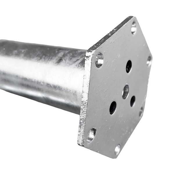 Įsukamas metalinis polius M tipo -  HEX 120mm 76x2000 M16 HDG