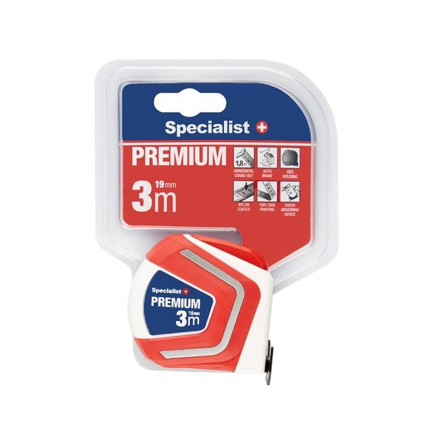 SPECIALIST+ ruletė PREMIUM 3 m, 19 mm 3