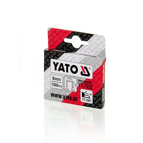 Kabės 8 mm TIP 53 Y-YT-7052, (1000vnt)