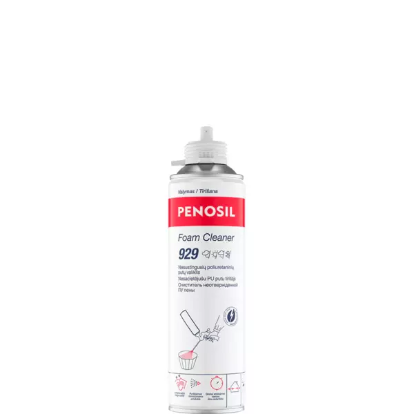 Nesustingusių poliuretano putų valiklis Penosil Foam Cleaner 949, 500 ml